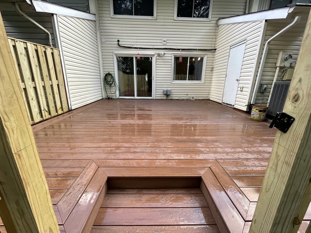 Finished composite deck — view 2
