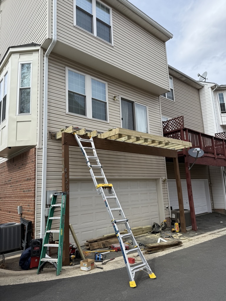 Structural framing after demolition