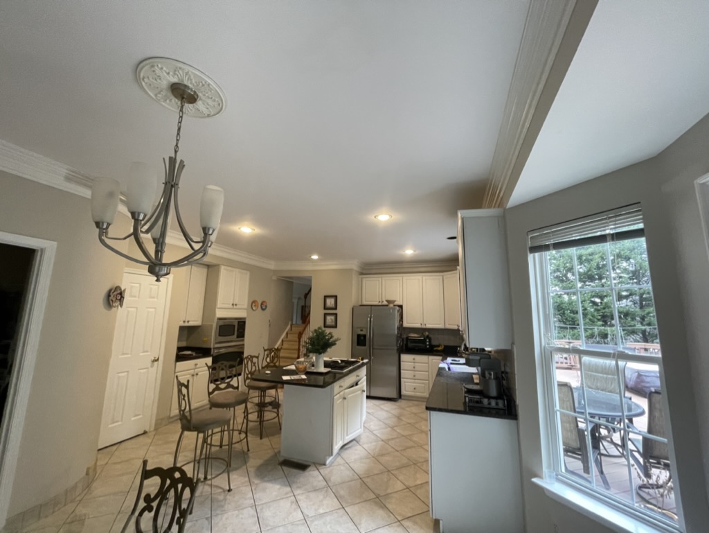 Wide view of the original kitchen layout prior to demolition