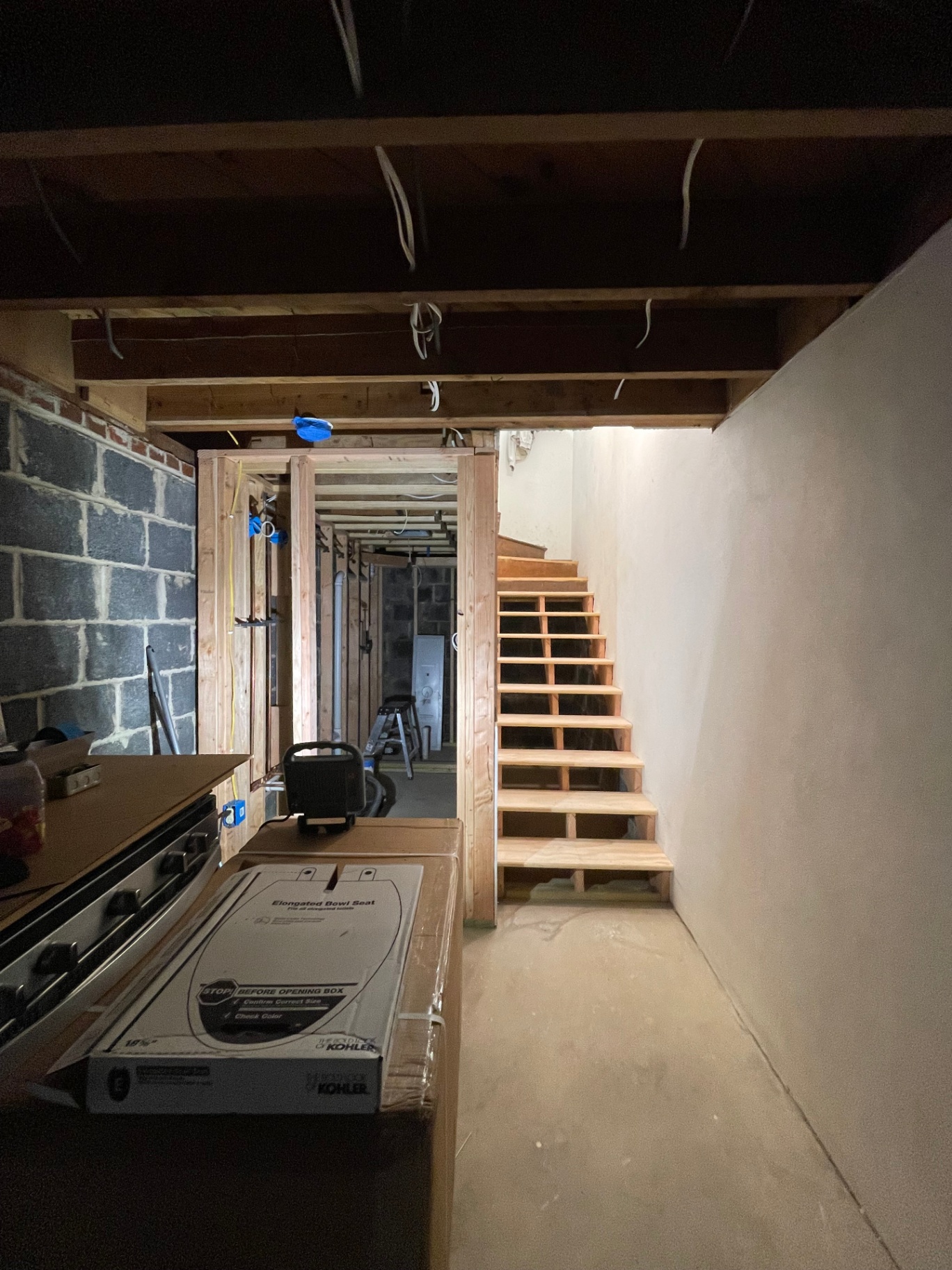 New bathroom framing phase