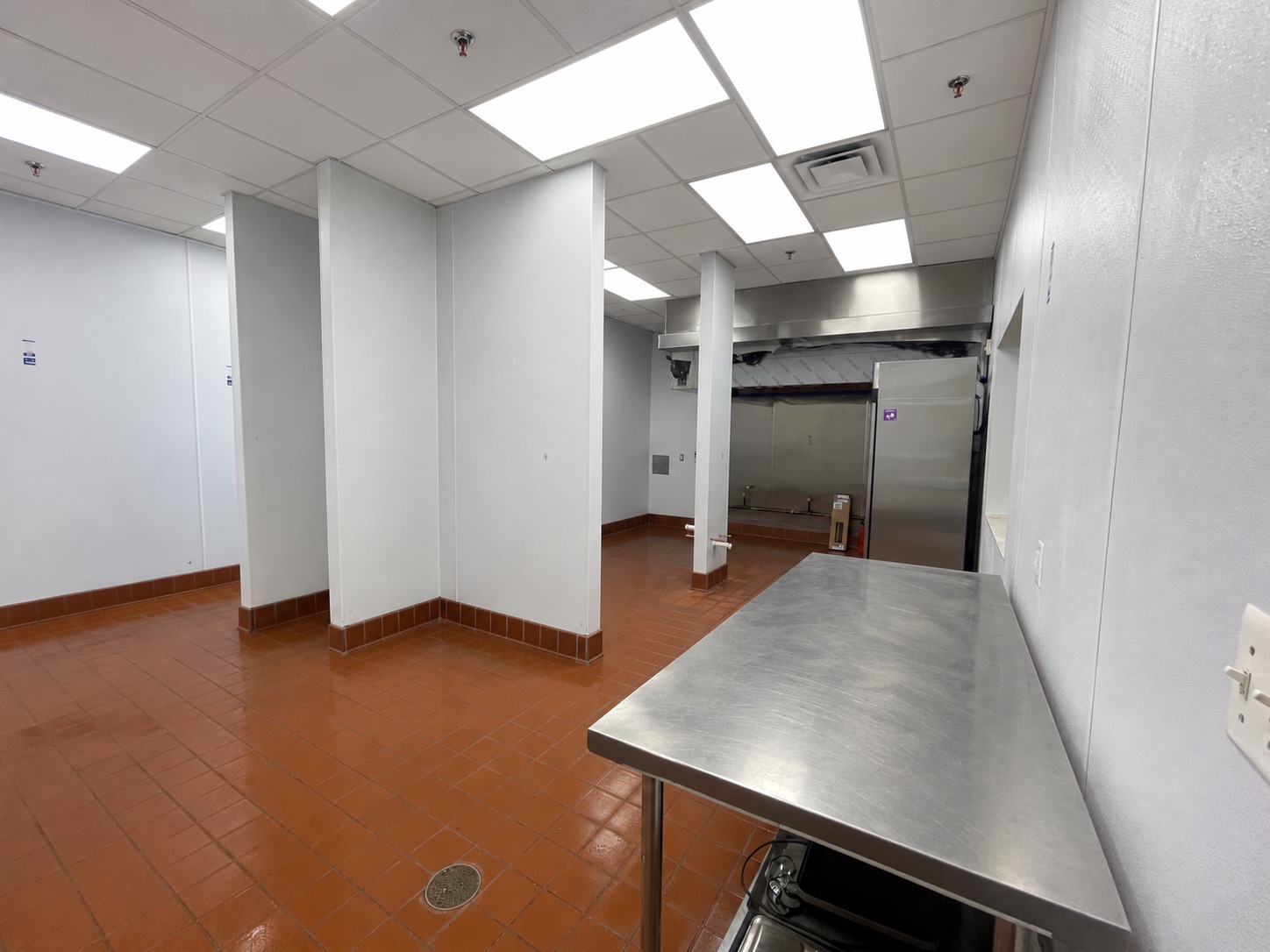 Finished commercial kitchen build-out ready for operation