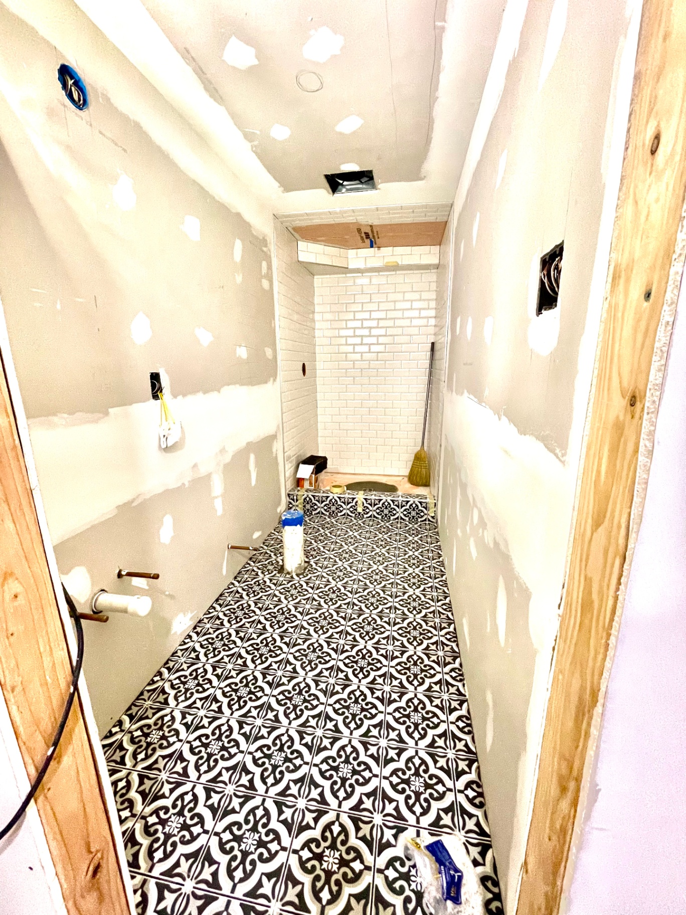 Floor tile and shower tile installation