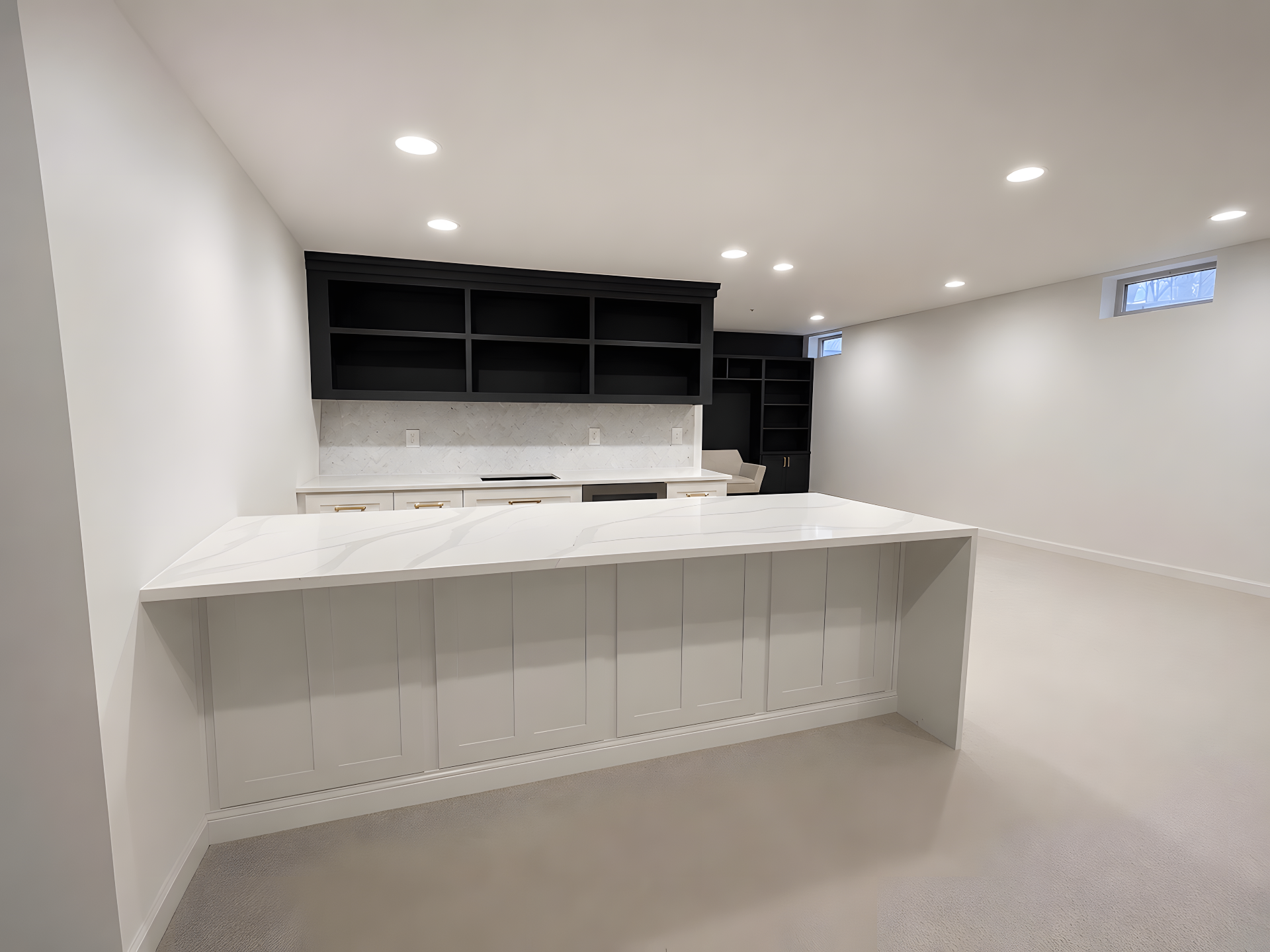 Basement wet bar