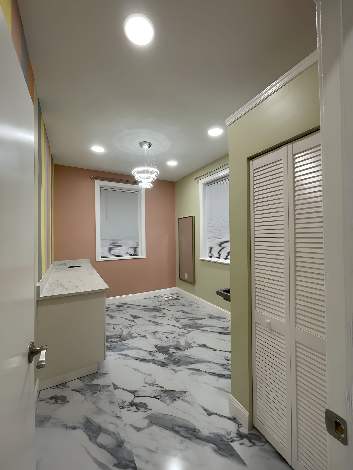 Salon & Spa Renovation — completed reception corridor