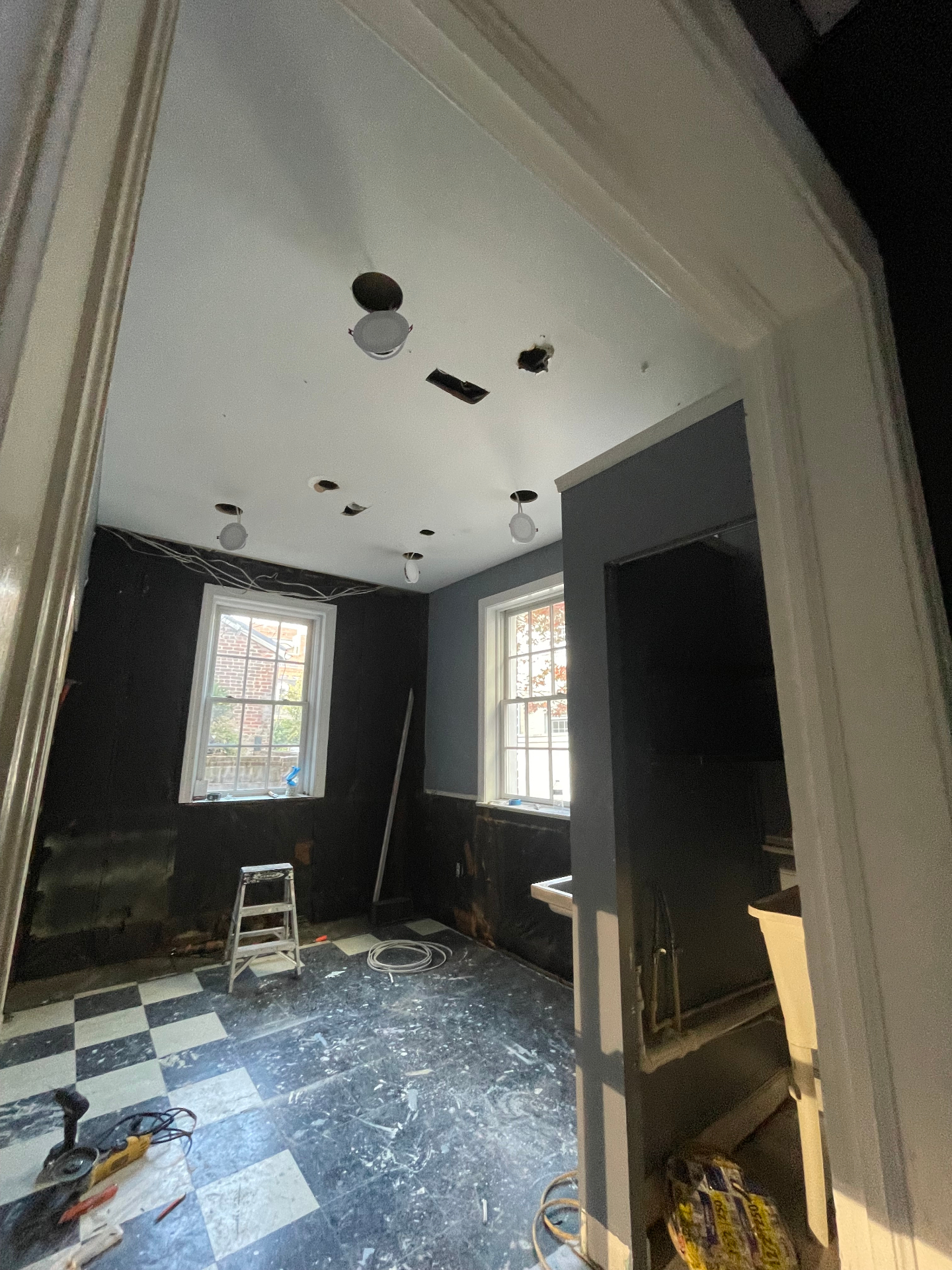 Salon & Spa Renovation — before framing and rough-in