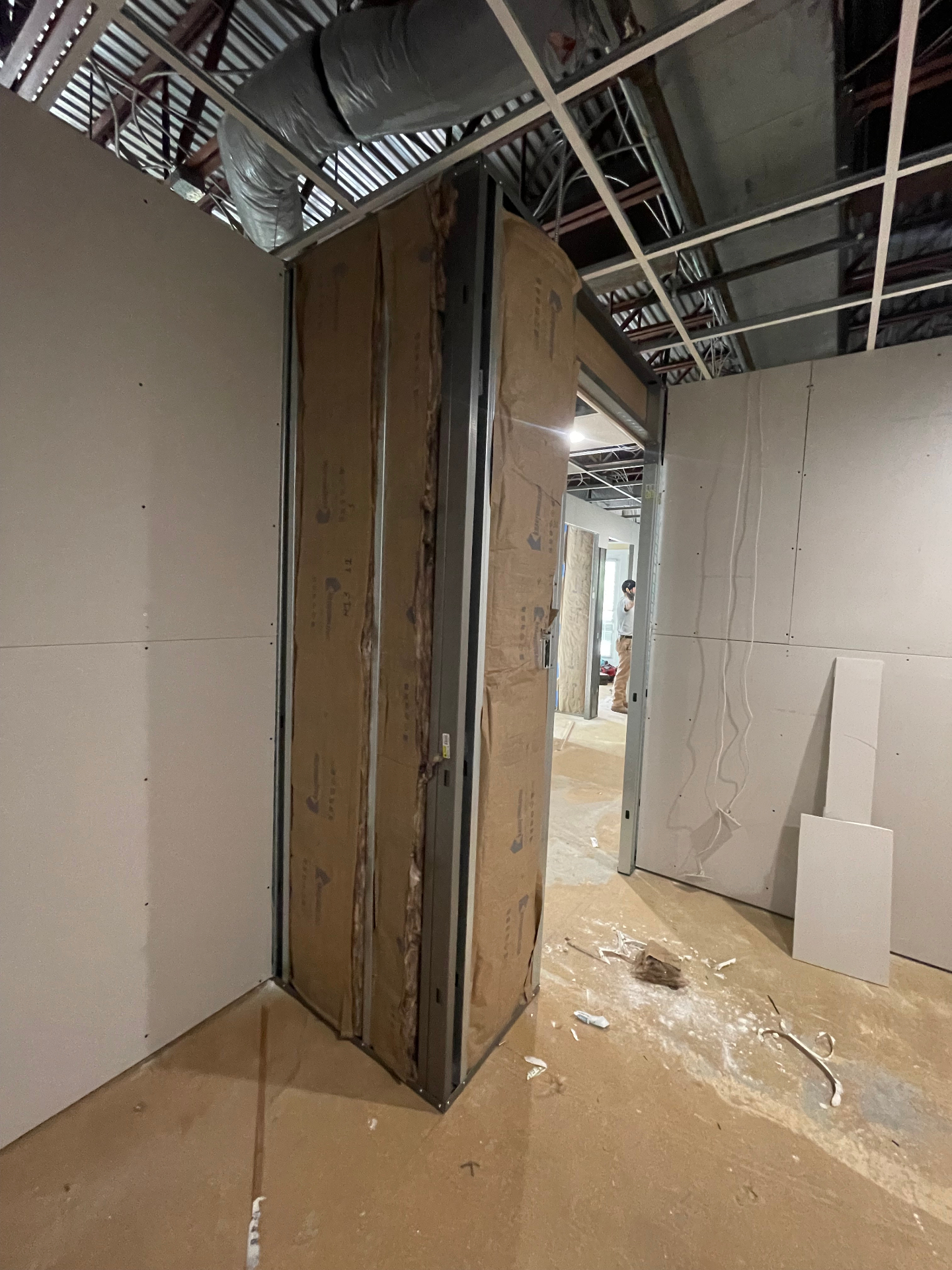 Office Tenant Improvement Renovation — drywall, framing, and rough-in
